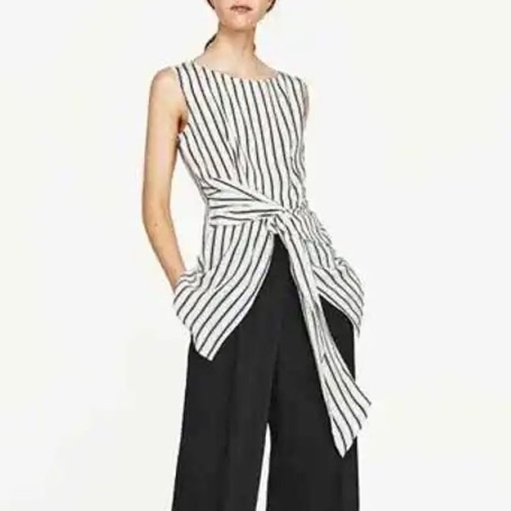 ZARA striped tunic top